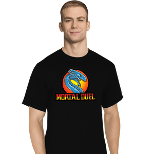 Daily_Deal_Shirts T-Shirts, Tall / Large / Black Mortal Duel