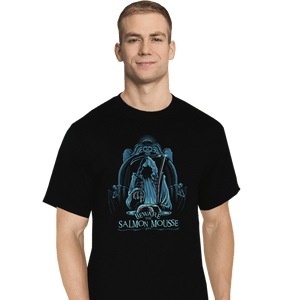 Daily_Deal_Shirts T-Shirts, Tall / Large / Black Salmon Mousse