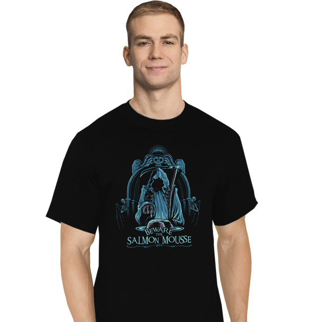 Daily_Deal_Shirts T-Shirts, Tall / Large / Black Salmon Mousse