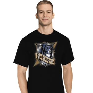 Shirts T-Shirts, Tall / Large / Black Hairy Pupper House Ruffinpaw