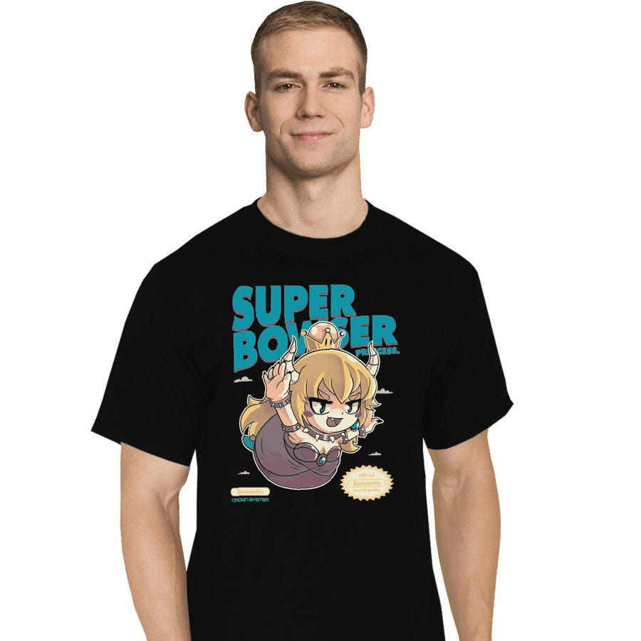 Shirts T-Shirts, Tall / Large / Black Super Bowsette