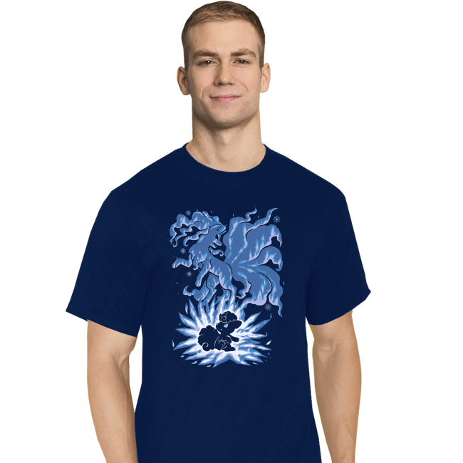 Shirts T-Shirts, Tall / Large / Navy The Ice Tailed Fox Within
