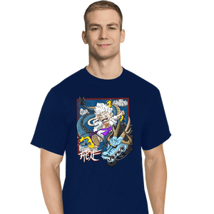 Secret_Shirts T-Shirts, Tall / Large / Navy Dragon Fight