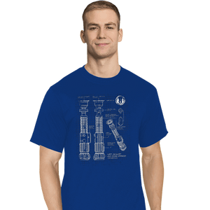 Daily_Deal_Shirts T-Shirts, Tall / Large / Royal Blue Lightside Schematics