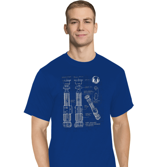 Daily_Deal_Shirts T-Shirts, Tall / Large / Royal Blue Lightside Schematics