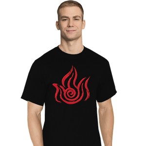 Shirts T-Shirts, Tall / Large / Black Fire