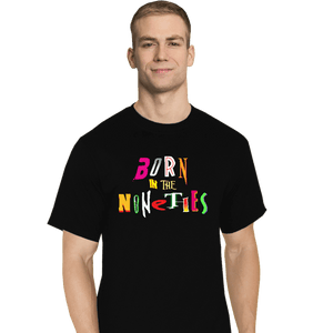 Daily_Deal_Shirts T-Shirts, Tall / Large / Black Born 90s