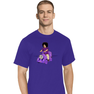 Shirts T-Shirts, Tall / Large / Royal Blue Purple Train