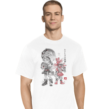 Load image into Gallery viewer, Shirts T-Shirts, Tall / Large / White Majora&#39;s Sumi-e
