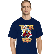 Load image into Gallery viewer, Daily_Deal_Shirts T-Shirts, Tall / Large / Navy Mighty Thor

