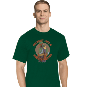 Shirts T-Shirts, Tall / Large / Charcoal Built Like A Bounty Hunter