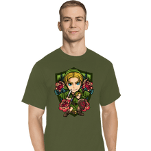 Load image into Gallery viewer, Secret_Shirts T-Shirts, Tall / Large / Military Green Link Crest
