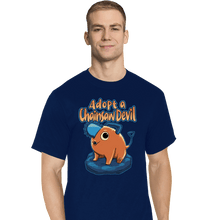 Load image into Gallery viewer, Daily_Deal_Shirts T-Shirts, Tall / Large / Navy Adopt A Chainsaw

