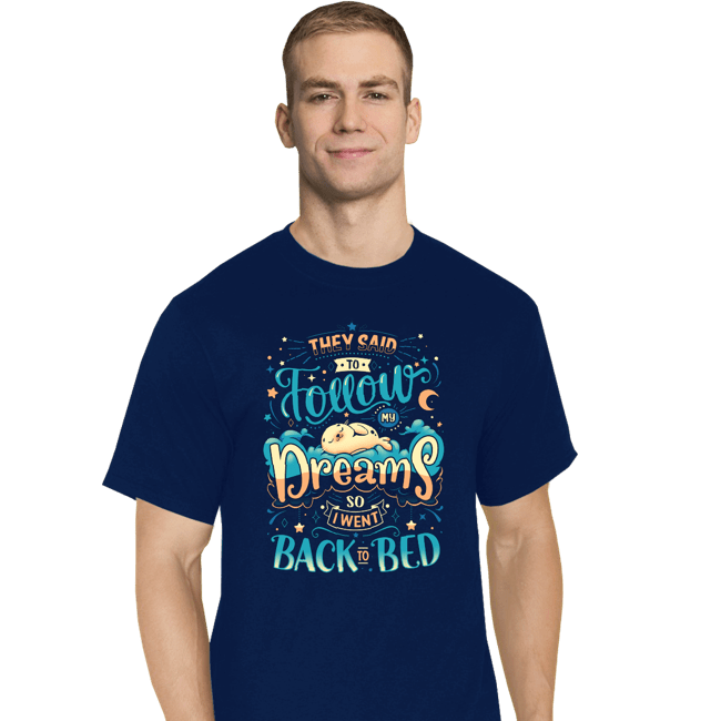 Daily_Deal_Shirts T-Shirts, Tall / Large / Navy Back To Dreaming