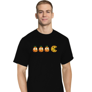 Daily_Deal_Shirts T-Shirts, Tall / Large / Black Pizza-Man!