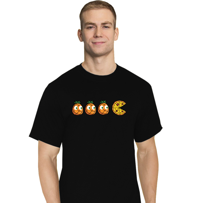 Daily_Deal_Shirts T-Shirts, Tall / Large / Black Pizza-Man!