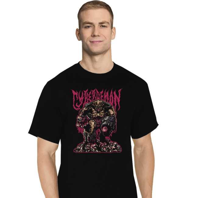 Daily_Deal_Shirts T-Shirts, Tall / Large / Black Cyberdemon