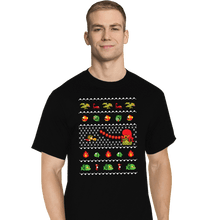 Load image into Gallery viewer, Shirts T-Shirts, Tall / Large / Black Alex Kidd In Christmas World
