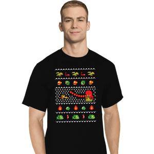 Shirts T-Shirts, Tall / Large / Black Alex Kidd In Christmas World