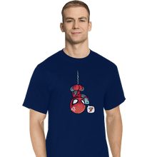 Load image into Gallery viewer, Shirts T-Shirts, Tall / Large / Navy Chibi Spider
