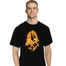 Load image into Gallery viewer, Shirts T-Shirts, Tall / Large / Black Golden Saiyan Vegito
