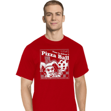 Load image into Gallery viewer, Daily_Deal_Shirts T-Shirts, Tall / Large / Red Pizza Ball
