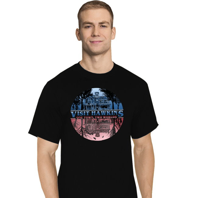 Daily_Deal_Shirts T-Shirts, Tall / Large / Black Two Worlds