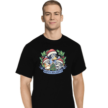 Load image into Gallery viewer, Daily_Deal_Shirts T-Shirts, Tall / Large / Black Bluey Holidays
