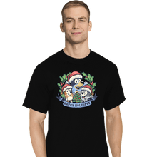 Load image into Gallery viewer, Daily_Deal_Shirts T-Shirts, Tall / Large / Black Bluey Holidays
