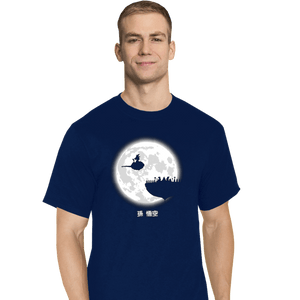 Shirts T-Shirts, Tall / Large / Navy Don't Look At The Full Moon