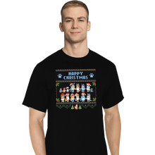 Load image into Gallery viewer, Daily_Deal_Shirts T-Shirts, Tall / Large / Black Happy Bluey Christmas
