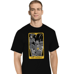 Shirts T-Shirts, Tall / Large / Black Tarot The Iron Hermit