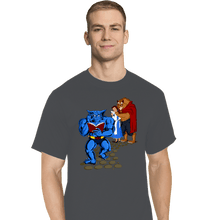 Load image into Gallery viewer, Secret_Shirts T-Shirts, Tall / Large / Charcoal Torn Between Two Beasts
