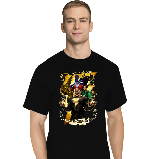 Daily_Deal_Shirts T-Shirts, Tall / Large / Black Pumped Thunder