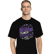 Load image into Gallery viewer, Daily_Deal_Shirts T-Shirts, Tall / Large / Black I Myself Am Strange And Unusual
