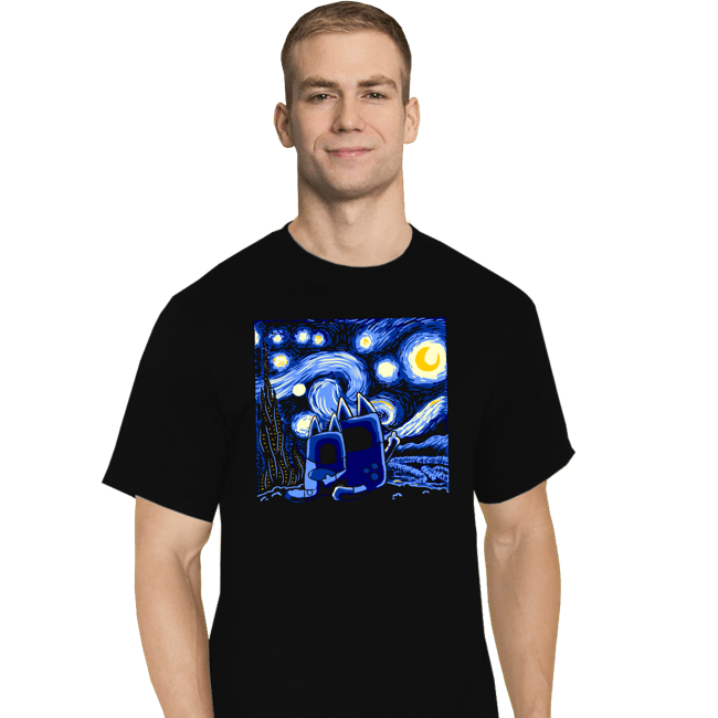 Secret_Shirts T-Shirts, Tall / Large / Black Bluey Night