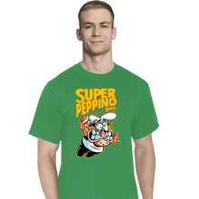 Load image into Gallery viewer, Daily_Deal_Shirts T-Shirts, Tall / Large / Sports Grey Super Peppino Bros.
