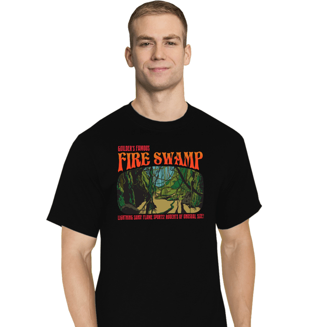 Daily_Deal_Shirts T-Shirts, Tall / Large / Black Famous Fire Swamp