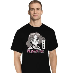 Shirts T-Shirts, Tall / Large / Black Plastic Love Manga