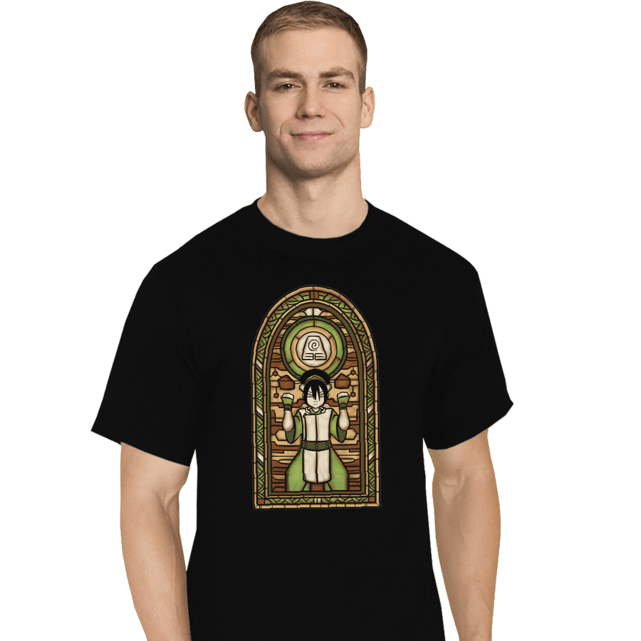 Shirts T-Shirts, Tall / Large / Black Stained Glass Toph