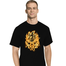 Load image into Gallery viewer, Shirts T-Shirts, Tall / Large / Black Golden SSj4
