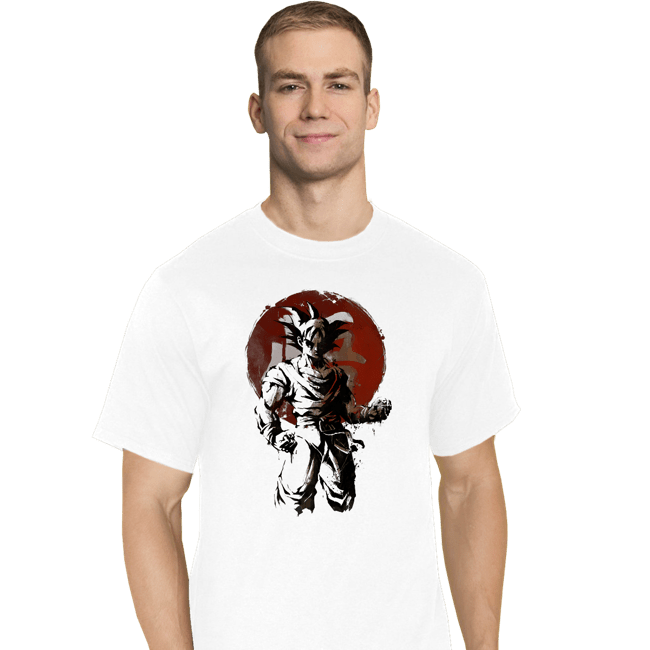 Shirts T-Shirts, Tall / Large / White Saiyan Sun
