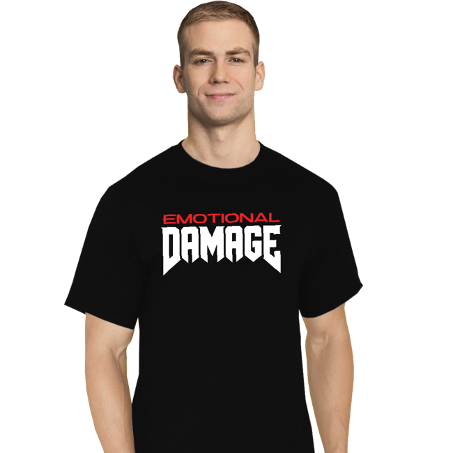 Daily_Deal_Shirts T-Shirts, Tall / Large / Black Emotional Damage