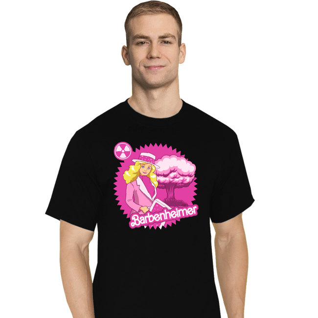 Daily_Deal_Shirts T-Shirts, Tall / Large / Black Barbenheimer Bomb