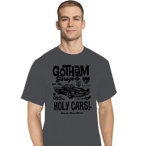 Daily_Deal_Shirts T-Shirts, Tall / Large / Charcoal Gotham Garage LTD
