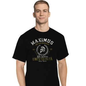 Secret_Shirts T-Shirts, Tall / Large / Black Maximus University