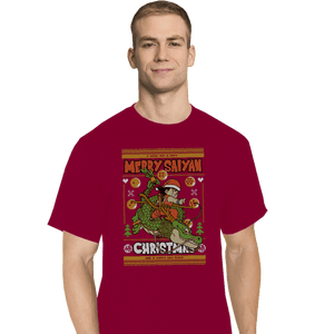 Shirts T-Shirts, Tall / Large / Red Merry Saiyan Christmas