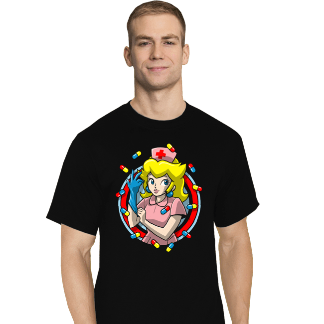 Secret_Shirts T-Shirts, Tall / Large / Black Nurse Toadstool 182