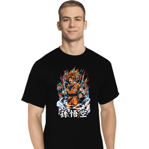 Daily_Deal_Shirts T-Shirts, Tall / Large / Black Rage Goku