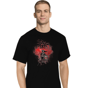 Shirts T-Shirts, Tall / Large / Black Dark Link Art